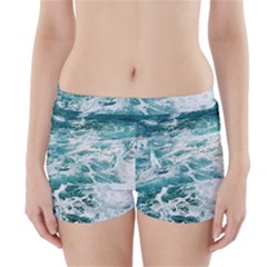 Blue Crashing Ocean Wave Boyleg Bikini Wrap Bottoms by Jack14