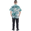 Blue Crashing Ocean Wave Men s Short Sleeve Shirt View2