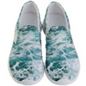 Blue Crashing Ocean Wave Men s Lightweight Slip Ons View1