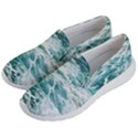 Blue Crashing Ocean Wave Men s Lightweight Slip Ons View2