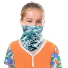 Blue Crashing Ocean Wave Face Covering Bandana (kids) by Jack14