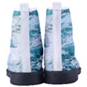 Blue Crashing Ocean Wave Men s High-Top Canvas Sneakers View4