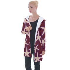 Stars Longline Hooded Cardigan