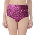 Pink Glitter Classic High-Waist Bikini Bottoms View1