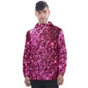 Pink Glitter Men s Front Pocket Pullover Windbreaker View1