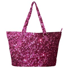 Pink Glitter Full Print Shoulder Bag