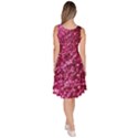 Pink Glitter Knee Length Skater Dress With Pockets View4