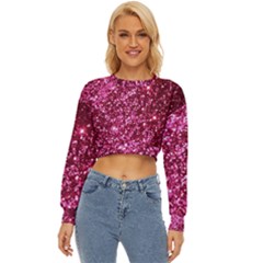 Pink Glitter Lightweight Long Sleeve Sweatshirt by Amaryn4rt