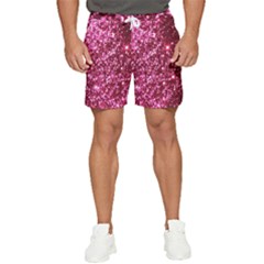 Pink Glitter Men s Runner Shorts by Amaryn4rt