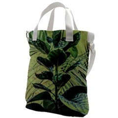 Botanical Tropical Motif Photo Art Canvas Messenger Bag by dflcprintsclothing