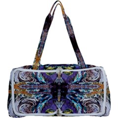  Violet Symmetry Multi Function Bag by kaleidomarblingart