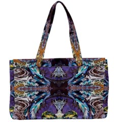  Violet Symmetry Canvas Work Bag by kaleidomarblingart