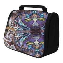  Violet Symmetry Full Print Travel Pouch (small) by kaleidomarblingart