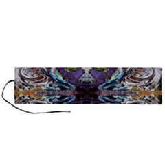  Violet Symmetry Roll Up Canvas Pencil Holder (l) by kaleidomarblingart