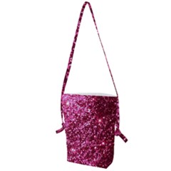 Pink Glitter Folding Shoulder Bag by Amaryn4rt