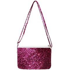 Pink Glitter Double Gusset Crossbody Bag by Amaryn4rt