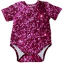 Pink Glitter Baby Short Sleeve Bodysuit View1