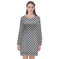 Space Patterns Long Sleeve Chiffon Shift Dress  by Amaryn4rt