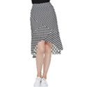 Space Patterns Frill Hi Low Chiffon Skirt View1