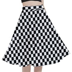 Dance Floor A-line Full Circle Midi Skirt With Pocket