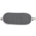 Black And White Checkerboard Background Board Checker Rounded Waist Pouch View2