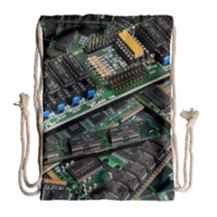 Computer Ram Tech - Drawstring Bag (large) by Amaryn4rt