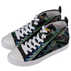 Computer Ram Tech - Women s Mid-top Canvas Sneakers by Amaryn4rt