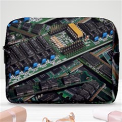 Computer Ram Tech - Make Up Pouch (large) by Amaryn4rt