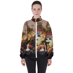 Abundance Of Fruit Severin Roesen Women s High Neck Windbreaker