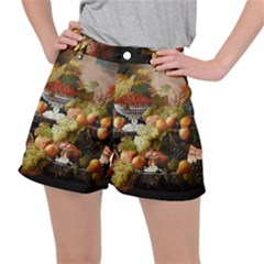 Abundance Of Fruit Severin Roesen Women s Ripstop Shorts by Amaryn4rt