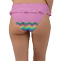 Easter Chevron Pattern Stripes Frill Bikini Bottoms View2