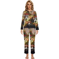 Abundance Of Fruit Severin Roesen Womens  Long Sleeve Lightweight Pajamas Set by Amaryn4rt