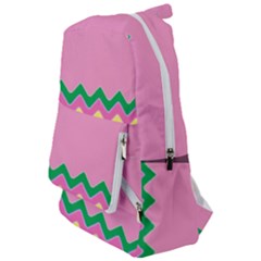 Easter Chevron Pattern Stripes Travelers  Backpack by Amaryn4rt