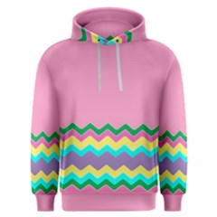 Easter Chevron Pattern Stripes Men s Overhead Hoodie by Amaryn4rt