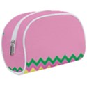 Easter Chevron Pattern Stripes Make Up Case (Medium) View1