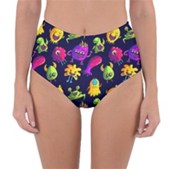 Space Patterns Reversible High-waist Bikini Bottoms by Amaryn4rt