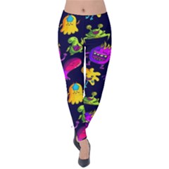 Space Patterns Velvet Leggings by Amaryn4rt