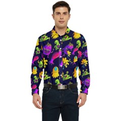 Space Patterns Men s Long Sleeve Pocket Shirt  by Amaryn4rt