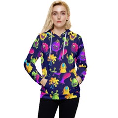 Space Patterns Women s Lightweight Drawstring Hoodie by Amaryn4rt