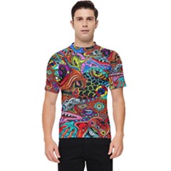 Vector Art Pattern - Men s Short Sleeve Rash Guard by Amaryn4rt