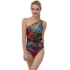 Vector Art Pattern - To One Side Swimsuit by Amaryn4rt