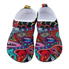 Vector Art Pattern - Men s Sock-style Water Shoes by Amaryn4rt