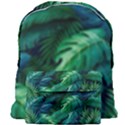 Tropical Green Leaves Background Giant Full Print Backpack View1