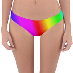 Multi-color-rainbow-background Reversible Hipster Bikini Bottoms by Amaryn4rt