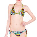 Comic Elements Colorful Seamless Pattern Classic Bikini Set View1