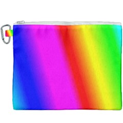 Multi-color-rainbow-background Canvas Cosmetic Bag (xxxl) by Amaryn4rt