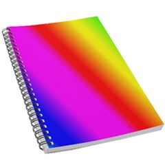 Multi-color-rainbow-background 5 5  X 8 5  Notebook by Amaryn4rt