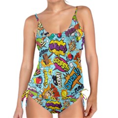 Comic Elements Colorful Seamless Pattern Tankini Set by Amaryn4rt