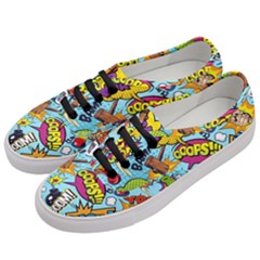 Comic Elements Colorful Seamless Pattern Women s Classic Low Top Sneakers by Amaryn4rt