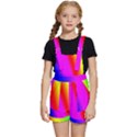 Multi-color-rainbow-background Kids  Short Overalls View1